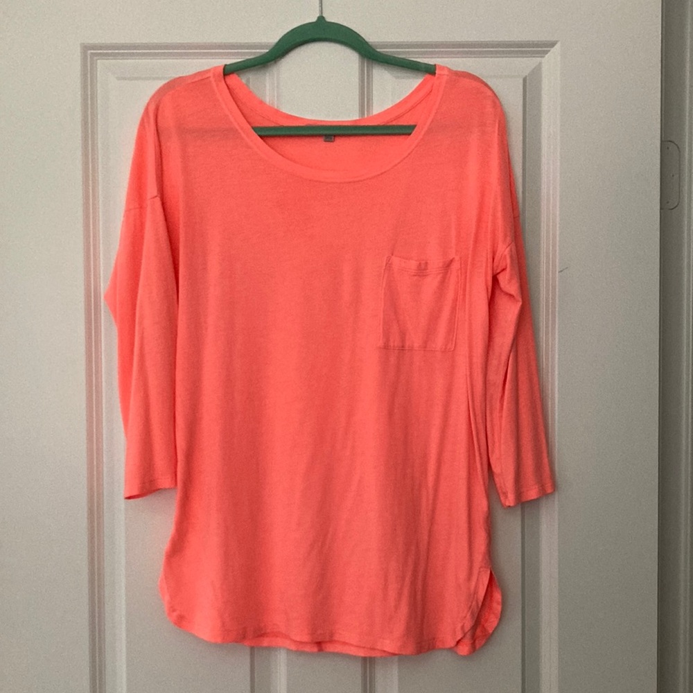 Gap 3/4 Sleeve Luxe J Neon LI
